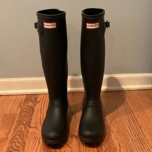 Black Hunter Original Tall Rain Boots US Size 6